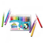 MUNHWA DEOJON Kids Chokchok Pen (16 Colors + 1 Extra Black) | 10-Week Dry-Safe Ink | 2mm Bullet Tip | Long-Lasting Washable Marker | Made in Korea